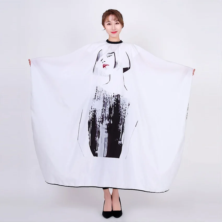 Salon Professional Hair Styling Cape Ink painting sketch Adult Hair Cutting Coloring Styling Waterproof Hairdresser Capes apron