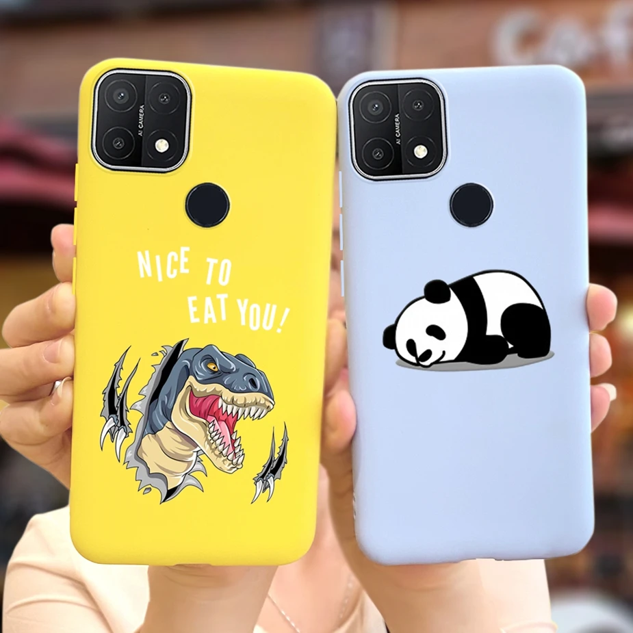 For Oppo A15 Oppo A15s Case CPH2179 Soft Slim Colorful Flowers Phone Cases For Oppo A15 CPH2185 OppoA15 s Back Cover Full Bumper