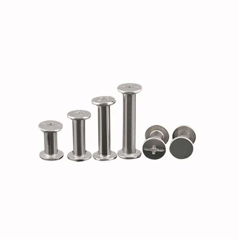 10pcs/lot M5* 6 to 60mm Stainless steel Chicago screw sex bolt book binding post screws riveted