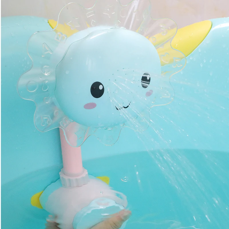 Baby Toddler Water Spray Bath Toys Sunflower Shower Kids Swimming Sprinkling Water Funny Water Game Shower Bathing Tub Toys Gift