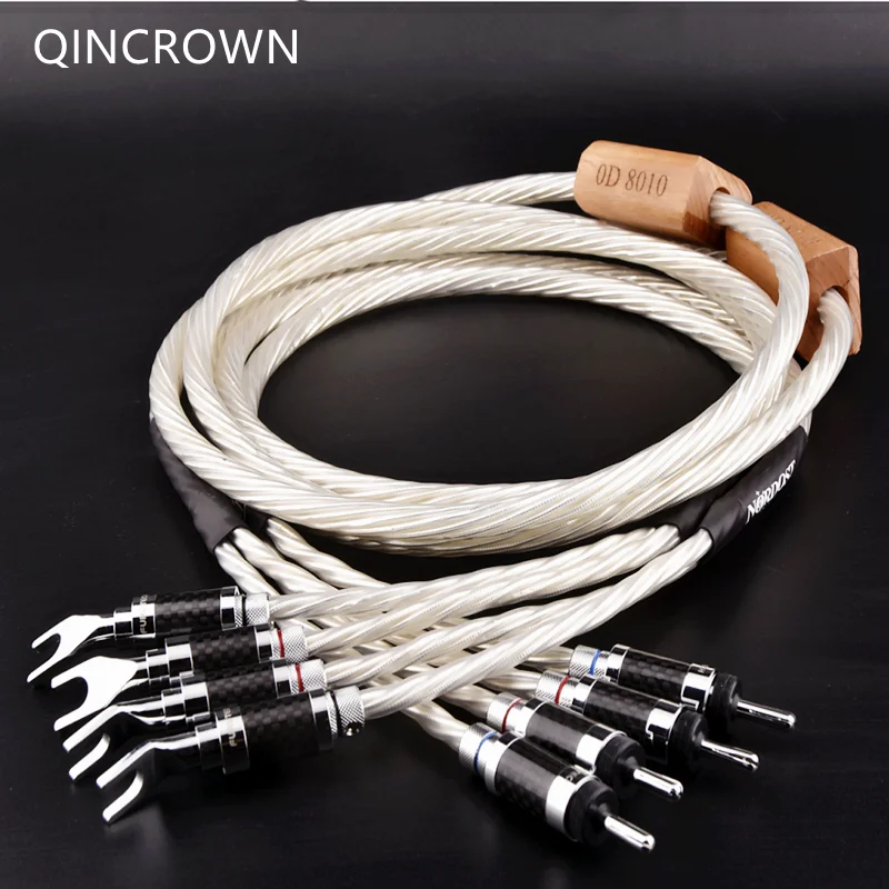 4n Sterling Silver Flagship speaker Audio cable 1 Pair of HiFi high-end AV amplifiers Connect speaker signal cables