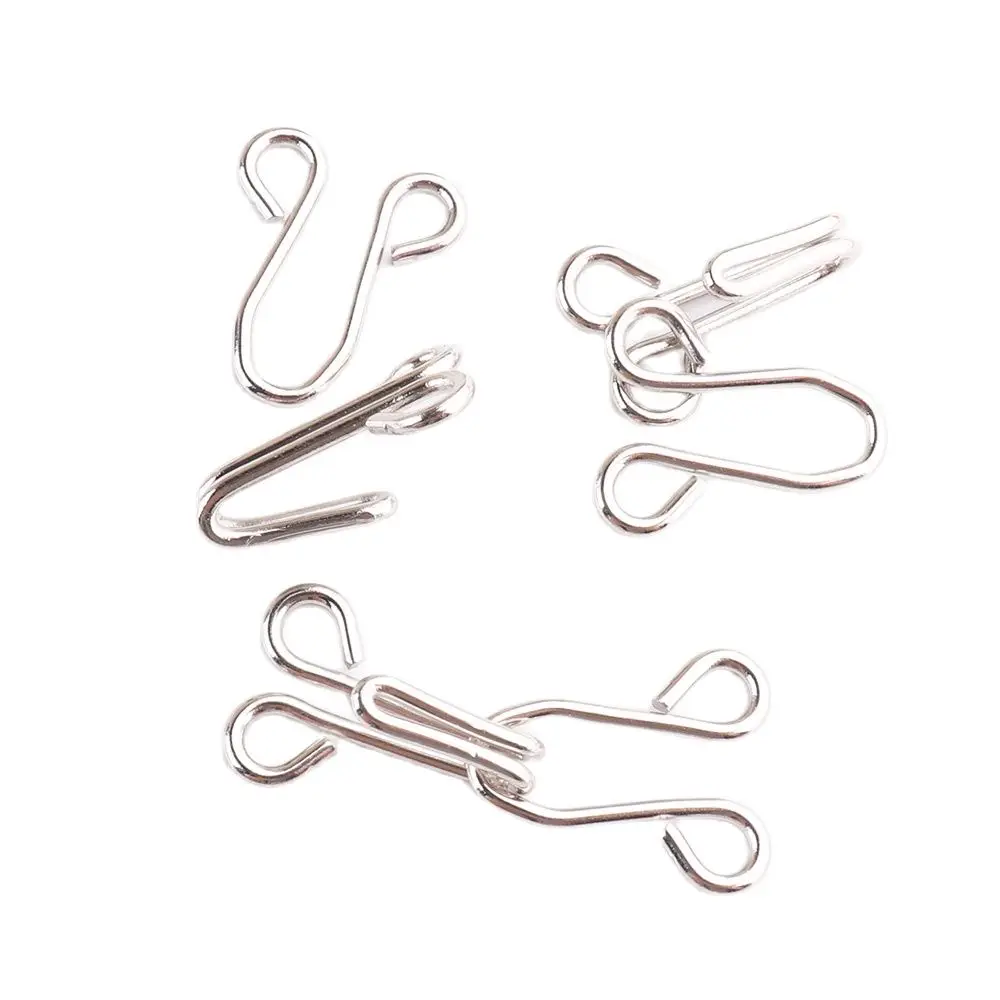 Metal Hook and Eye 35*15mm Fastener Metal buckle button for Bra/Dress/Corset/collar/bag/shirt/garment Invisible Sewing accessory