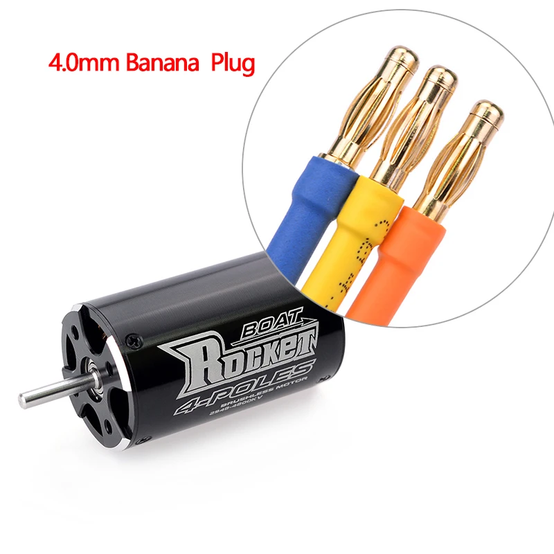 Vượt Qua Sở Thích Tên Lửa 2948 3450KV 4800KV 4 Cực Không Chổi Than Chống Nước Động Cơ Cho Vụ Nổ Feilun FT011 600-800Mm RC thuyền Xe Ô Tô