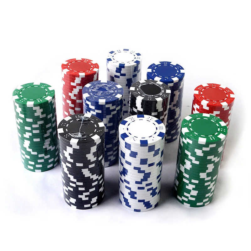 10 Pcs ABS Plastic Poker Chips Casino Texas Hold\'em Poker Metal Coins Chips Set Poker Accessories Factory Poke Chips Wholesale