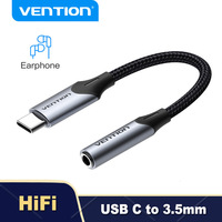 Vention Type C 3.5 Jack Earphone USB C to 3.5mm AUX Headphones Adapter Audio cable For Huawei V30 mate 20 P30 pro Xiaomi Mi 10 9