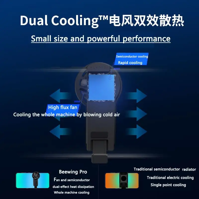 الأصلي Flydigi بيوينغ برو الهاتف المحمول المحمولة المبرد flydigi سلسلة مقبض اللعبة مع التبريد المادي مروحة التبريد