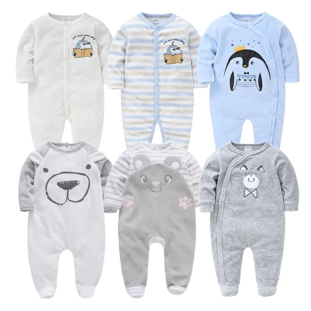 

Winter Newborn Baby Boy Onesies Velvet Romper Overalls Boys Baby clothing Jumpsuit christmas baby Romper warm clothing for kids