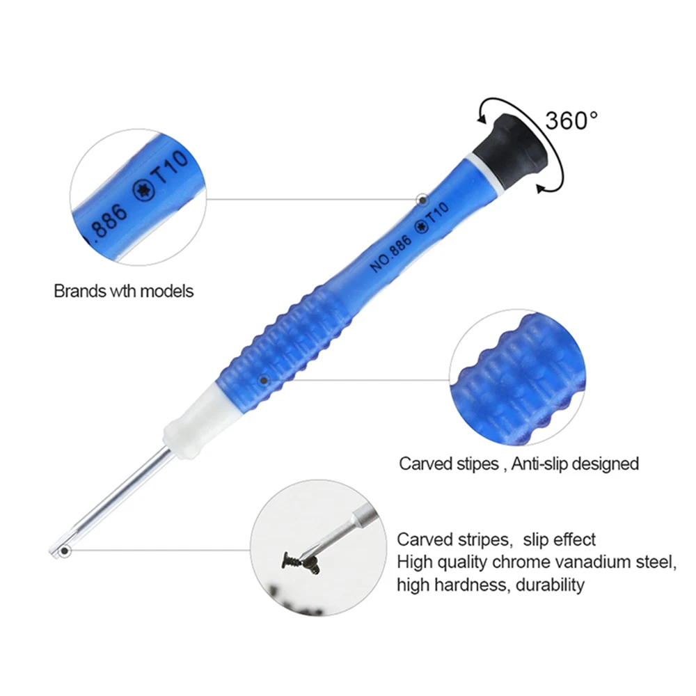 1Piece Screwdriver P2 P5 0.8 1.2 Pentalobe 1.5 2.0 Phillips 2.0 Flatted T4 T5 T6 T8 T10 for Macbook Air / Pro Phone Repair Tools