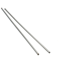 2pcs 250mm Stainless Steel Capillary Tube Silver 4mm OD 3mm ID 250mm Length Use for Chemical Industry