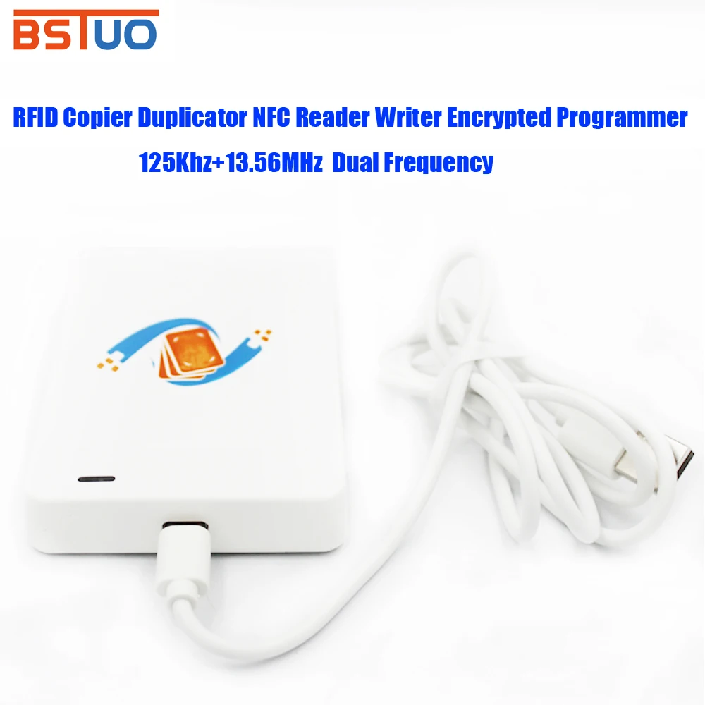 

RFID Copier Duplicator 125KHz+13.56MHz NFC Smart Card Reader Writer Encrypted Programmer USB UID T5577 EM4305 Cards Tags