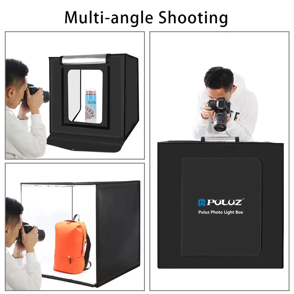 Складной светильник вой короб PULUZ 60 см, настольный софтбокс для фотостудии