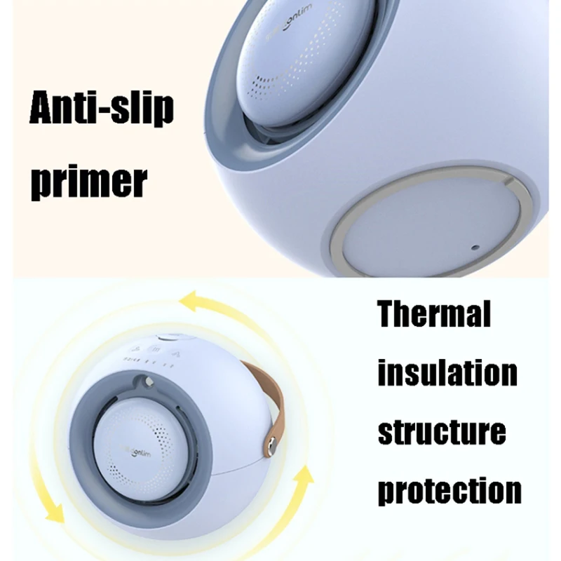Miniventilador de calefacción eléctrico portátil para oficina, humidificador de refrigeración y calefacción, integración multifuncional