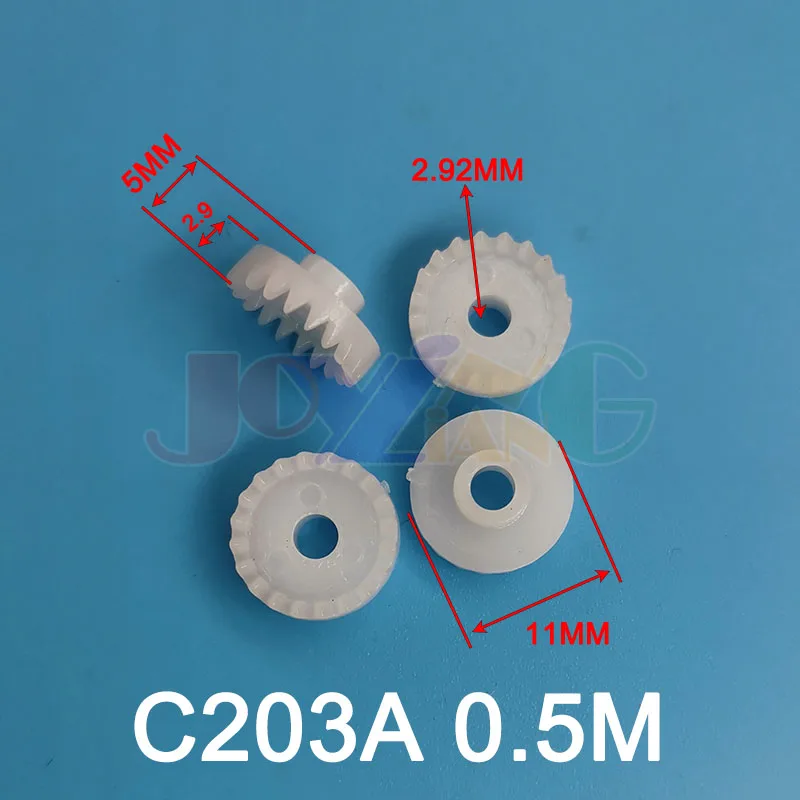 C203A 0.5M Plastic Crown Gear 11mm Diameter 20 Tooth Toy Model Accessories Z20 3mm Hole