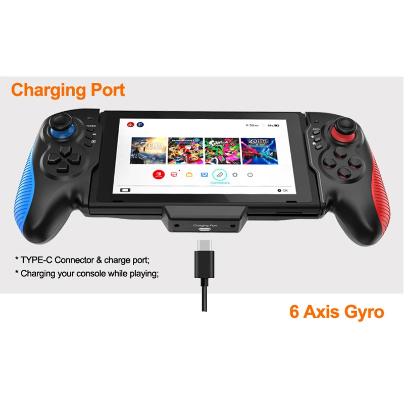 Gamepad Joystick For Nintendo Switch Accessories Control Controller Trigger Game Pad Gaming Nitendo Swich Console Mandos Grip