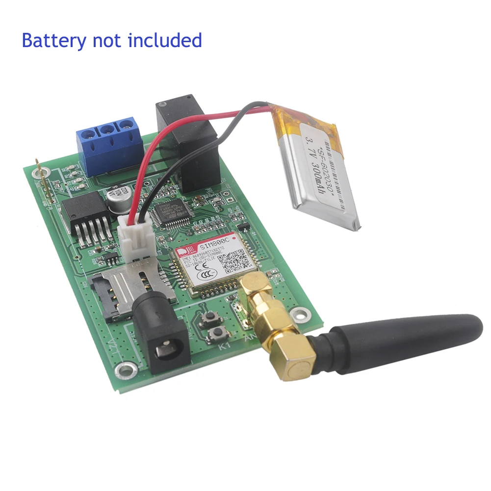 Imagem -05 - Módulo de Relé com Case Canal Chamada Sms Gsm Interruptor de Controle Remoto Ligar ou Cortar o Alarme Sim800c Stm32f103cbt6