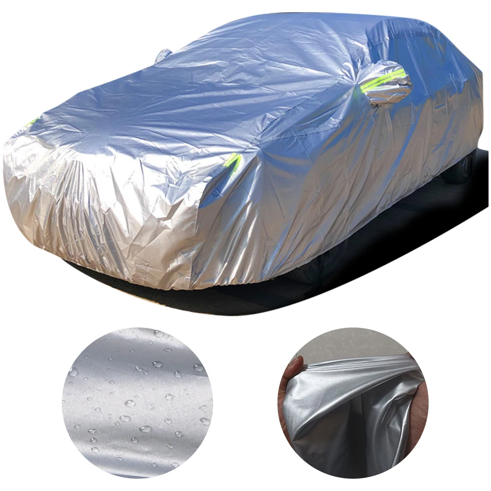 

Car Cover Outdoor Guard Universal Sun Protection Tarpaulins Waterproof Raincoat Auto Awning Fit For SUV Sedan Hatchback Pickup