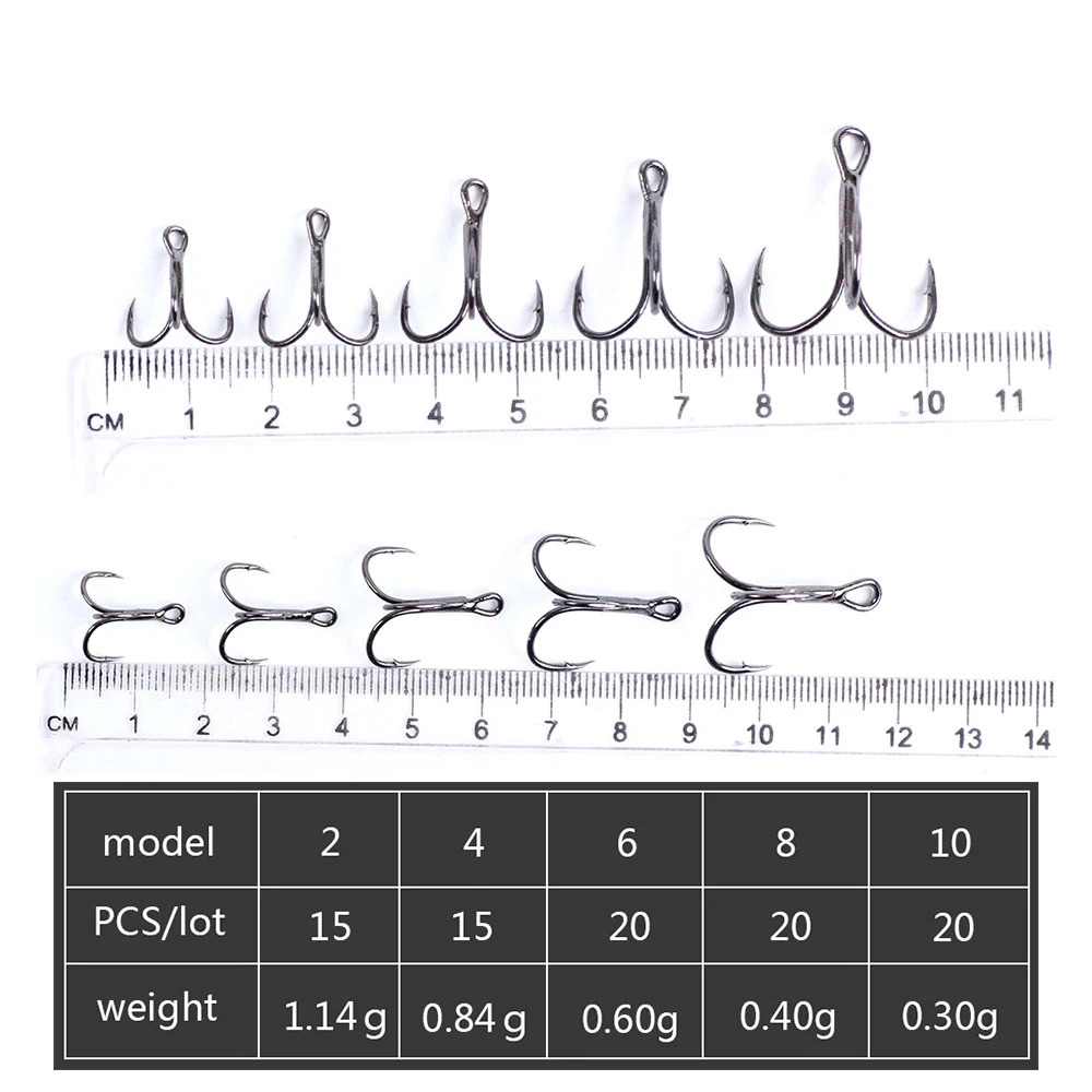 FTK Anzuelos triples acero carbono para lucio - imagen 5