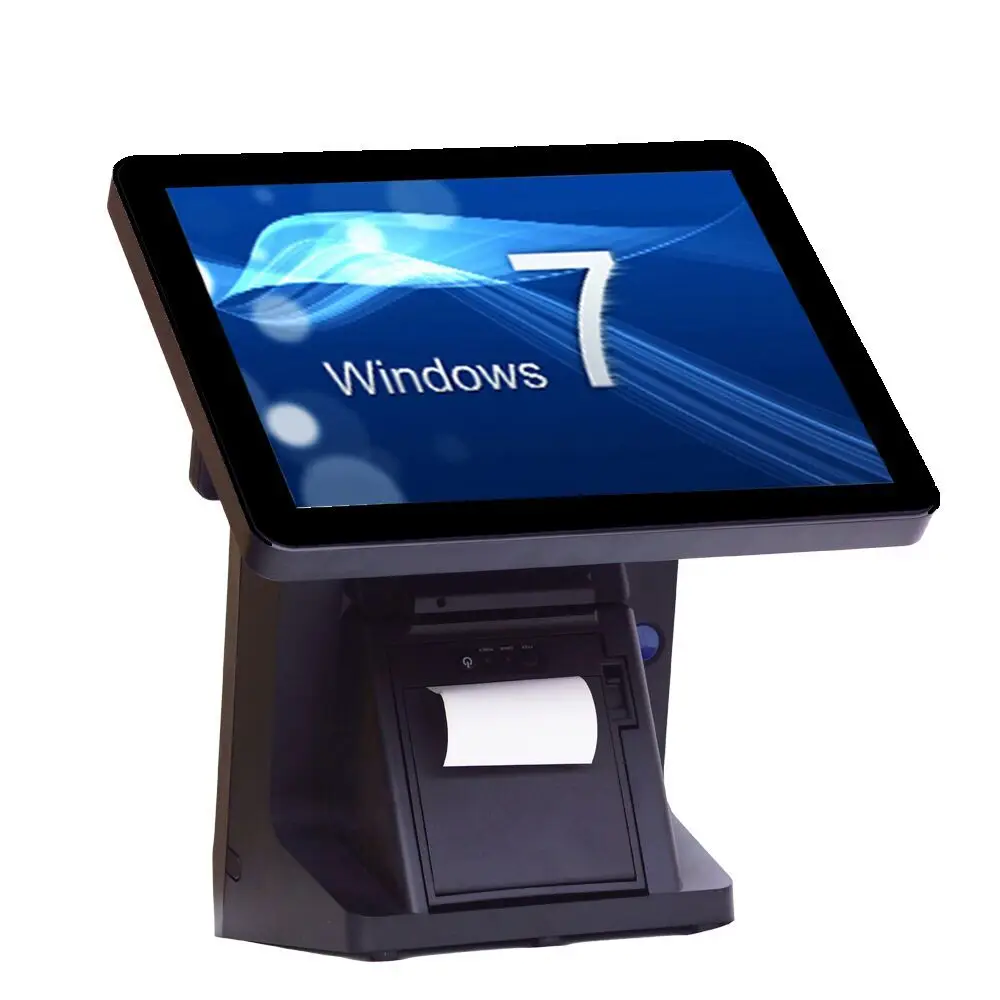 Black 15inch touch pos screen POS machine all in one for Multiple-use