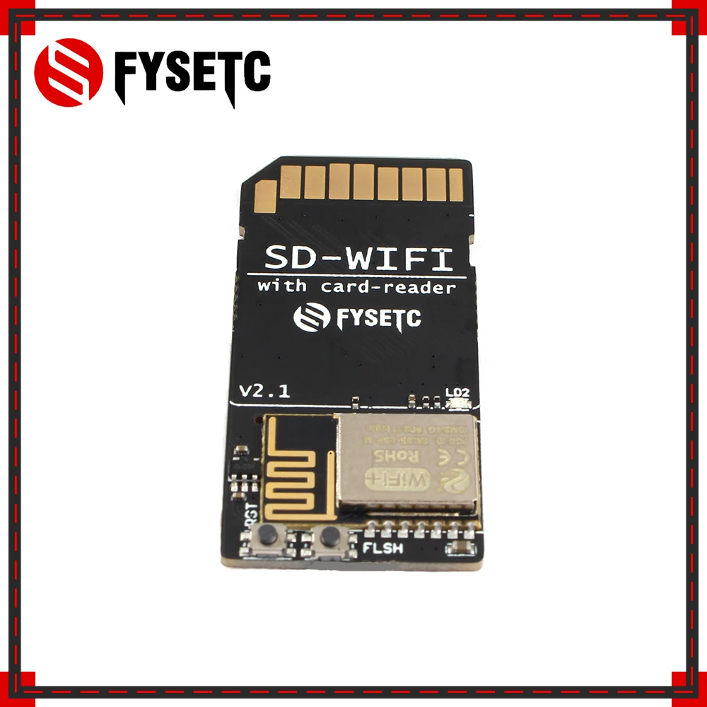 FYSETC 1pcs SD-WIFI with Card-Reader Module run ESPwebDev Onboard USB to serial chip Wireless Transmission Module For S6 F6