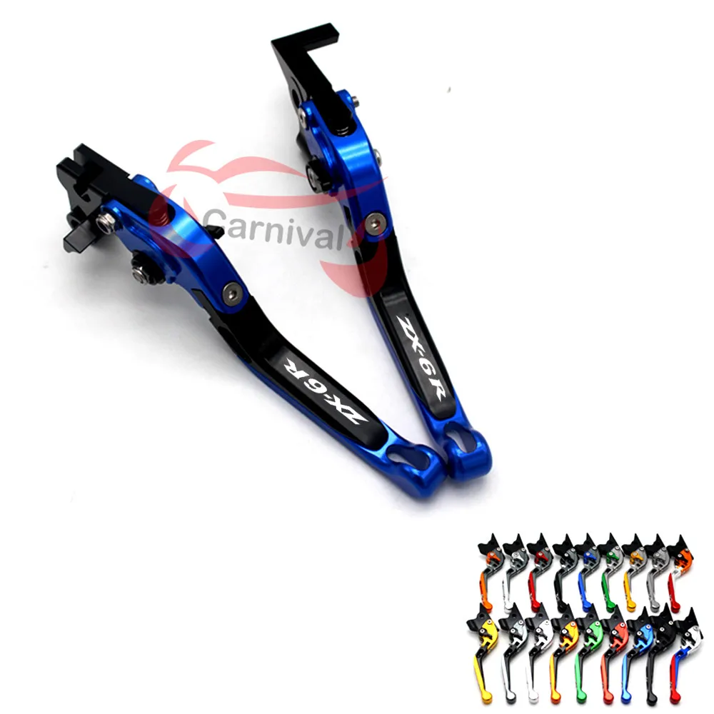 

For Kawasaki ZX6R ZX636 ZX-6R ZX-636 2007-2018 CNC adjustable Motorcycle Accessories brake clutch levers