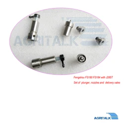 Plungers / delivery valves / nozzles, for Fengshou Estate FS180-3 / FS184 ; Fengshou Lenar 254 with NJ385