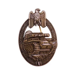 VINTAGE Retro niemieckie 1957 opancerzone Tank Panzer odznaka szturmowa broszka nagroda biżuteria Medal zamówienie brąz