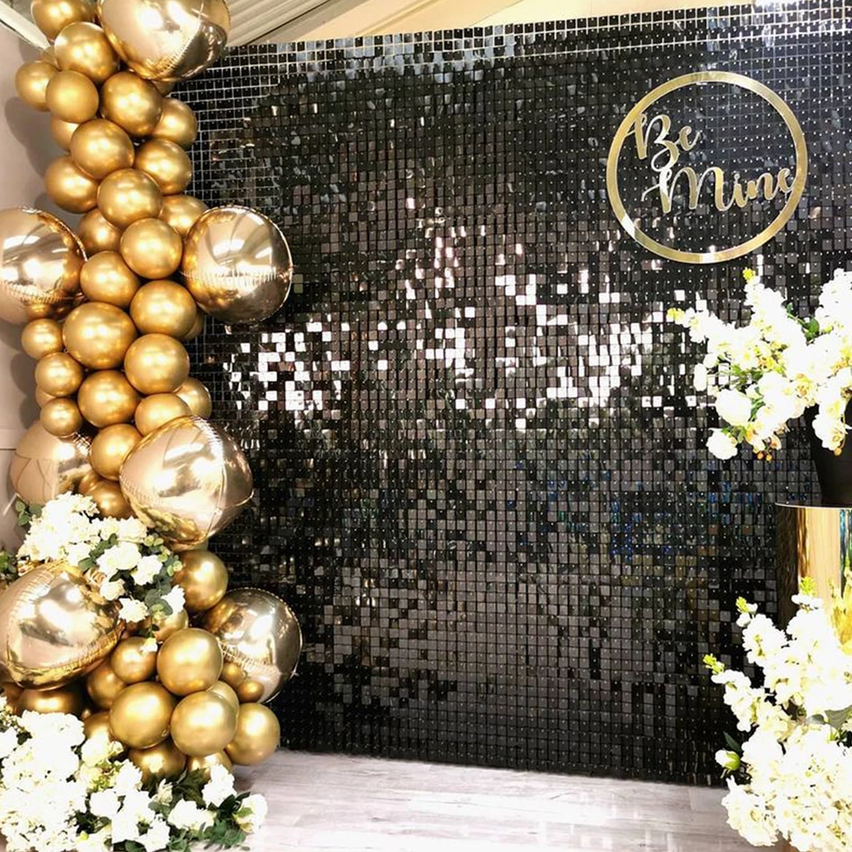 Cortina de lantejoulas para decoração de aniversário, decoração do casamento, fundo para chuveiro de bebê, pano de fundo Glitter para aniversário