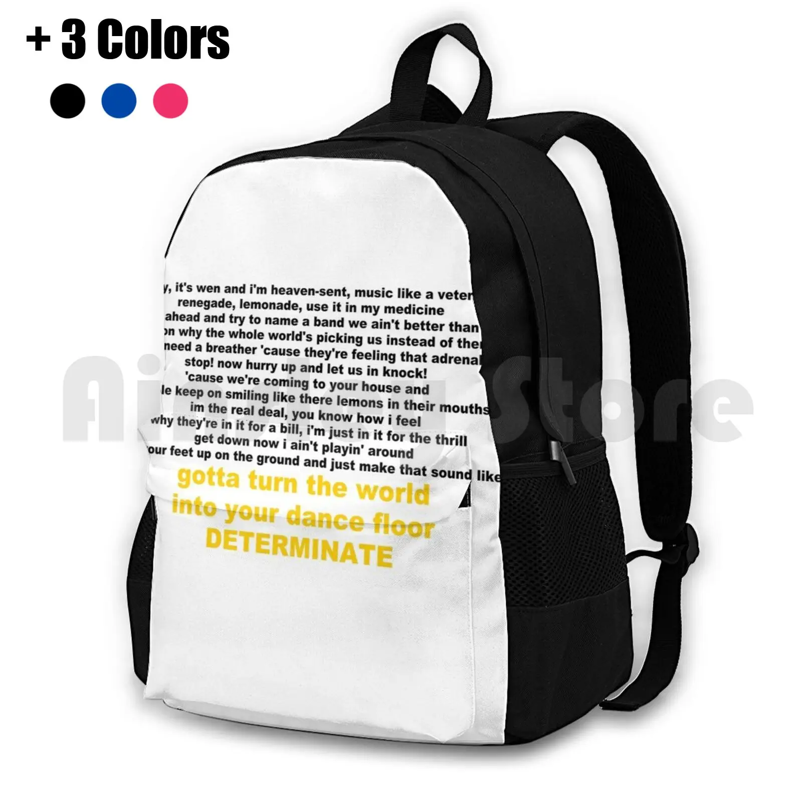 Lemonade Mouth Determinate Rap Outdoor Hiking Backpack Waterproof Camping Travel Lemonade Mouth Lemonade Mouth Movies Film