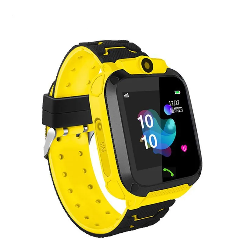 Q12 Children's Smart Watch SOS Phone Smartwatch English Kids Gift With Sim Card Photo Waterproof IP67 For IOS Android Russian