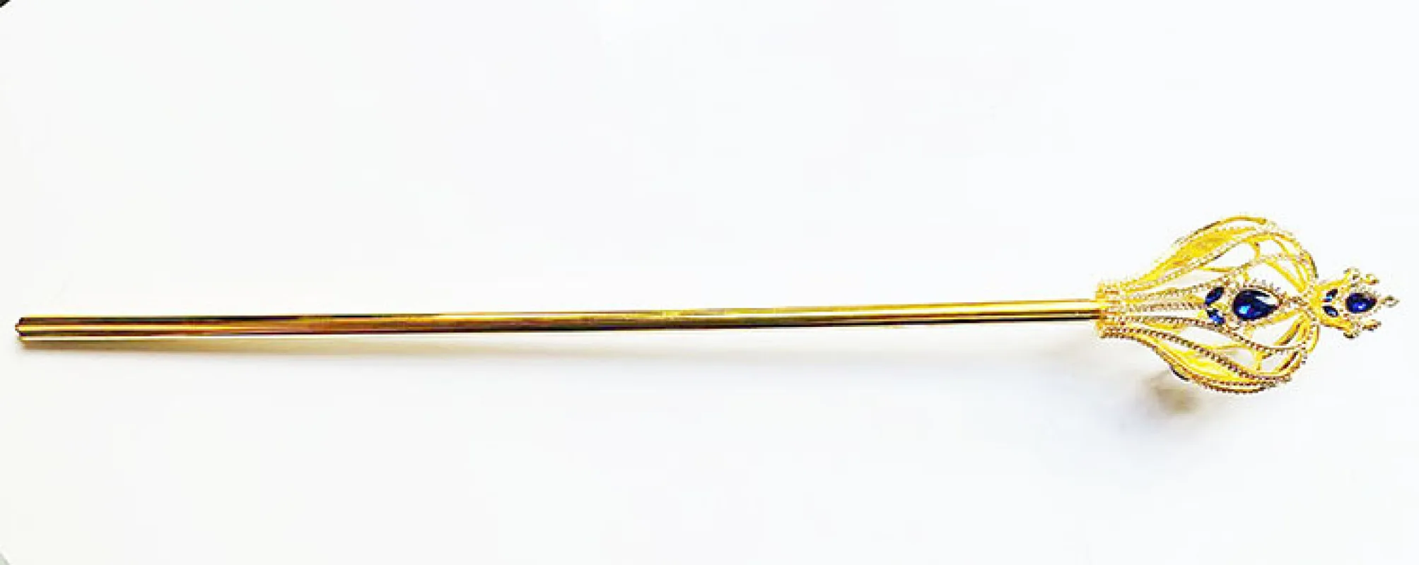 Holiday Party Gold Plated Rhinestone Scepter Beauty Pageant Wand