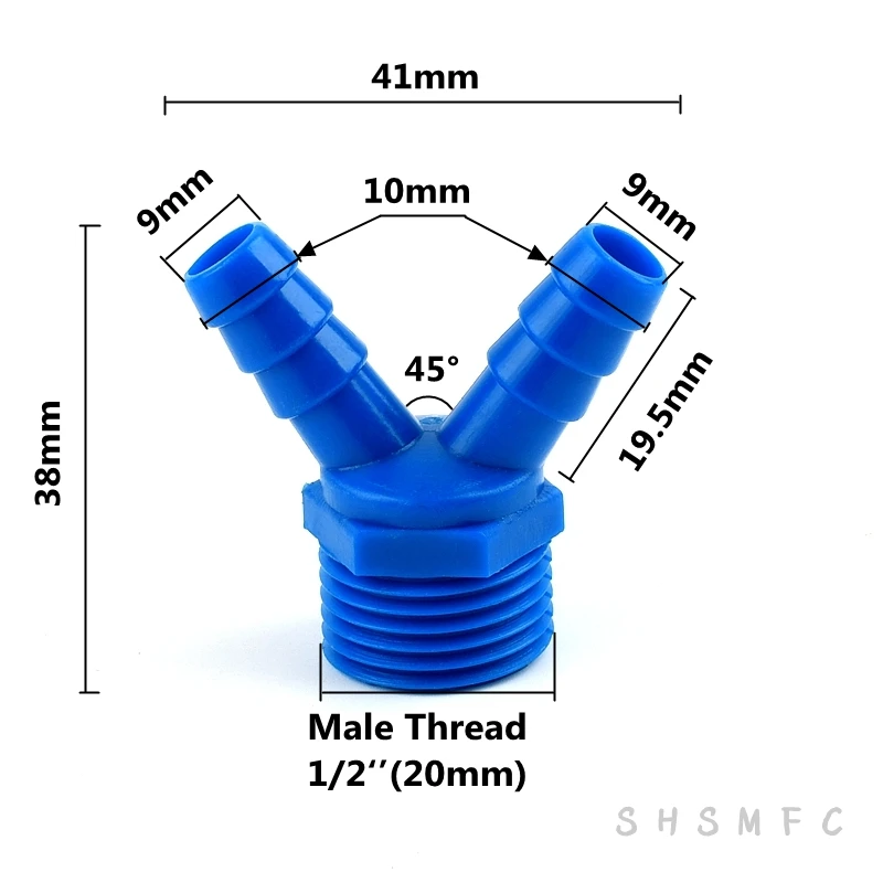 2-10pcs 1/2 Inch Thread Double Pagoda Joint Oxygen Accessories Garden Irrigation Hose Connector Aquarium Fish Tank Accessories