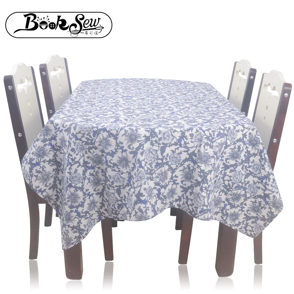 

Booksew Floral Design Thick Linen Tablecloth Dining Table Cloth Square Table Cover For Outdoor Party Weddig Mantel Home Textile