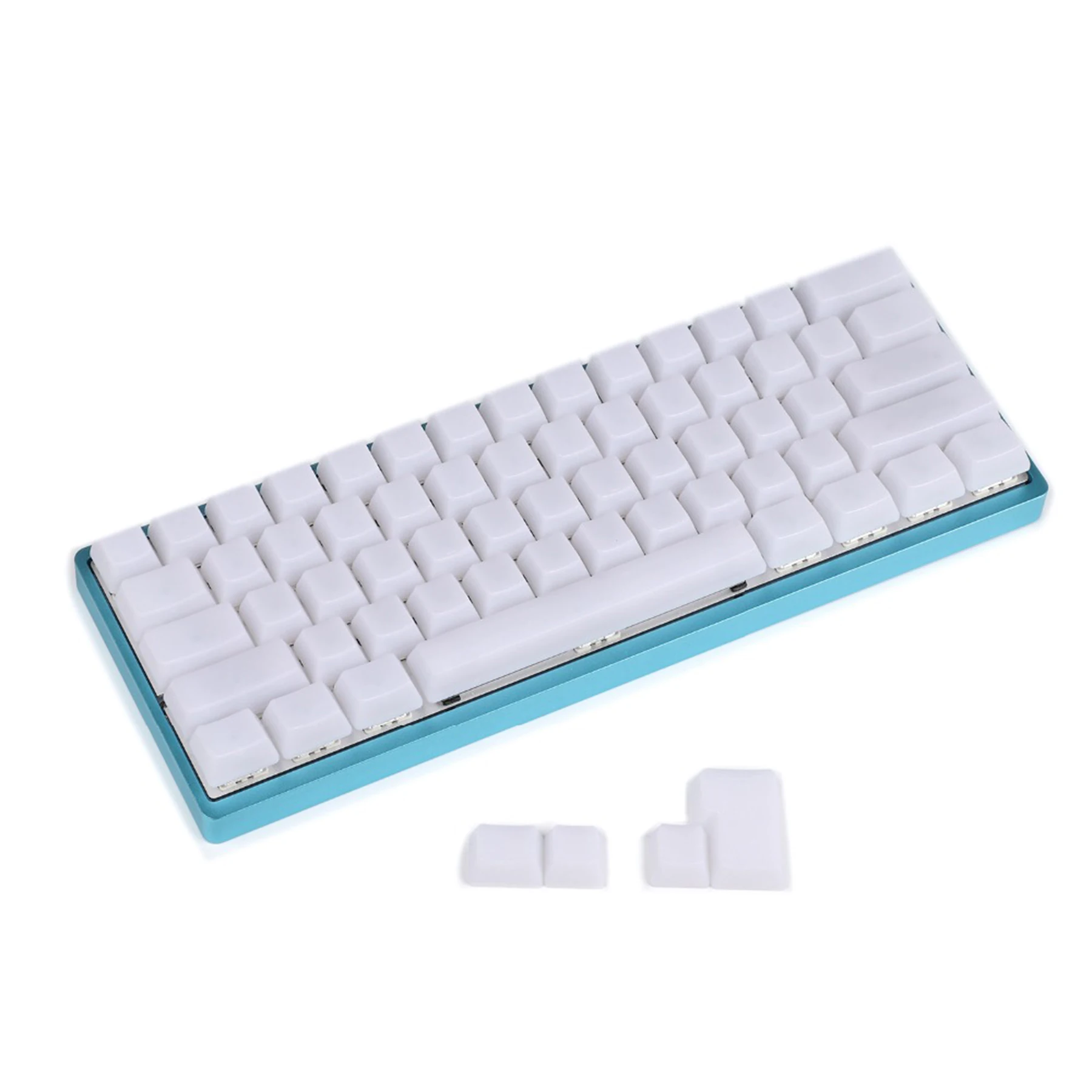 OEM Profile ANSI ISO 108 87 61 Phím ABS Sữa Sương Mù Trống Sáng Bóng Theo GK61 Keycaps Cho Bàn Phím Cơ RGB keychron