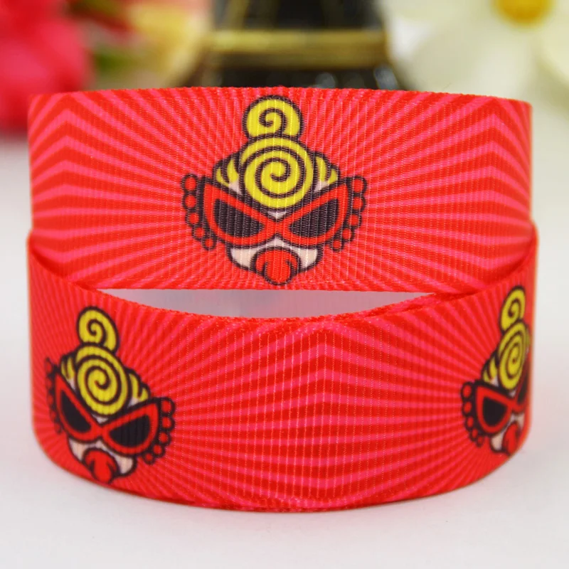 22mm 25mm 38mm 75mm Ruban satin hysteric mini Cartoon Character printed Grosgrain Ribbon party decoration 10 Yards Mul043