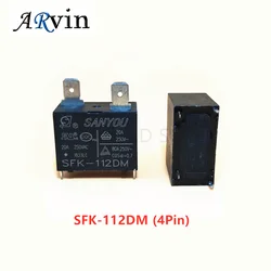 10Pcs/Lot 100% New and Original SANYOU Relay SFK-112DM 12V 20A 250VAC for Air conditioner DC Mini Power Relay