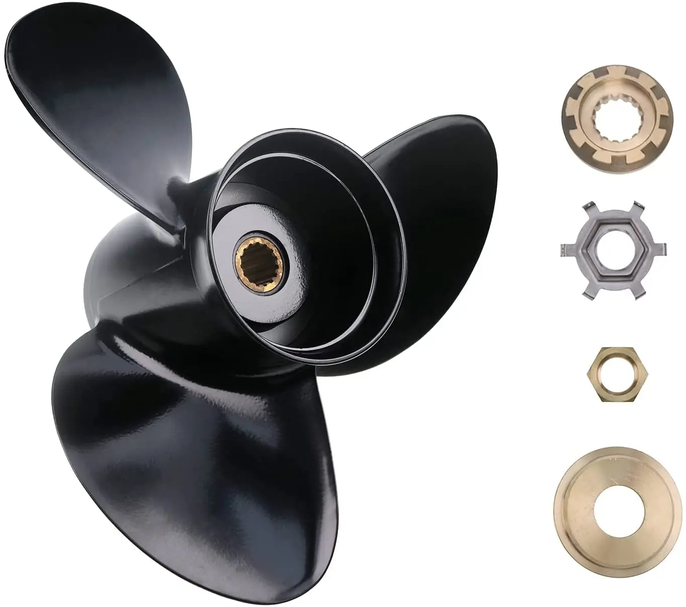 Upgrade Aluminum Outboard Propeller 48-832830A45 (Hub Kits Included) Compatible with Mercury 135-300HP RH 14 1/2 x 19