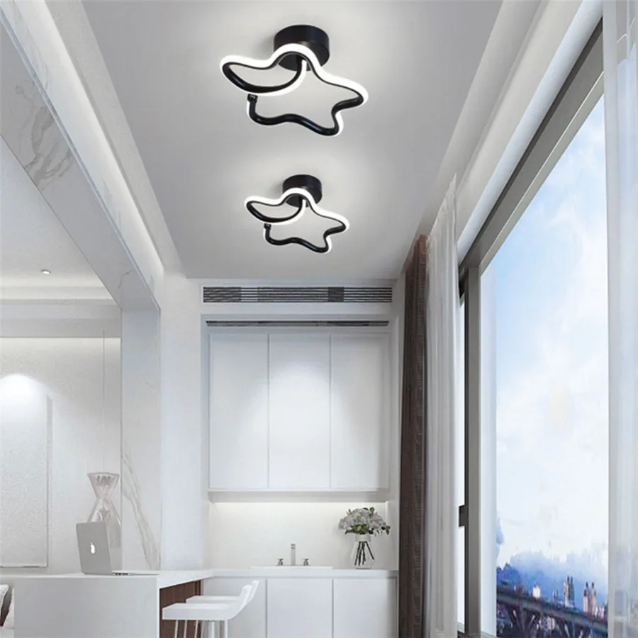 

Modern Led Ceiling Lights Star Cloakroom Corridor Balcony Foyer Loft Aisle Ceiling Lamp Acrylic Decoration Salon LED Wall Lustre