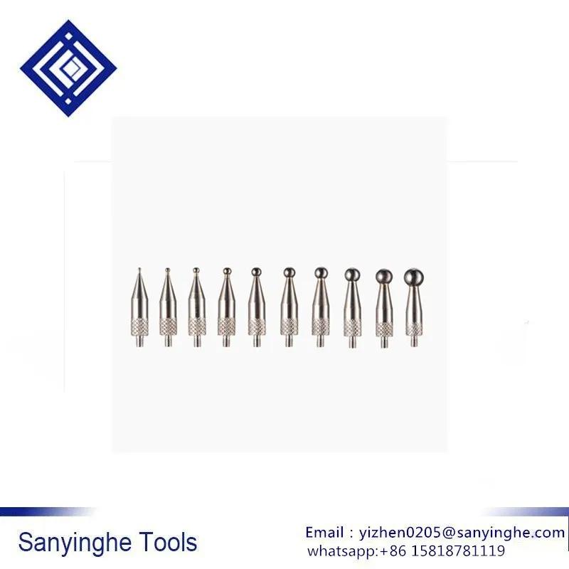 

M2.5 L30 Dial indicator probe measuring head Gear analog probe Tungsten steel ball probe measuring tip (3 pcs/lots)