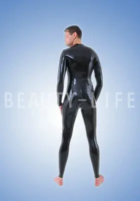 Latex Tights Bodysuit Catsuit Zentai Custom-Made no Rear zipper Neck Entrance  available Crotch Zipper