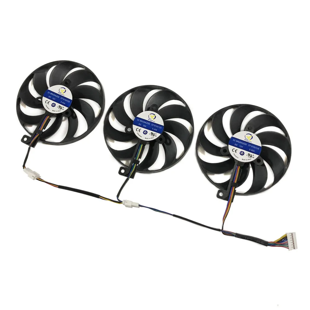 3 pz/set, ventola Video CF1010U12S,7pin, per ASUS ROG STRIX RTX 2080 Ti GAMING,per ASUS ROG STRIX RTX2080 Super 8G OC GAMING,per ASUS ROG STRIX GTX 1660Ti 6G OC
