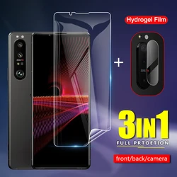 Slim Front / Back Soft TPU Protective Hydrogel Film For Sony Xperia 1 10 5 III II Pro-I Pro I Camera Lens Screen Protector Glass