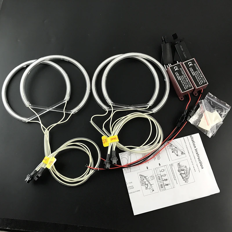 Hight Quality CCFL Angel Eyes Kit Warm White  Ring For BMW 7 Series E38 740i 740iL 750i 750iL 730d 740d 728i Demon Eye