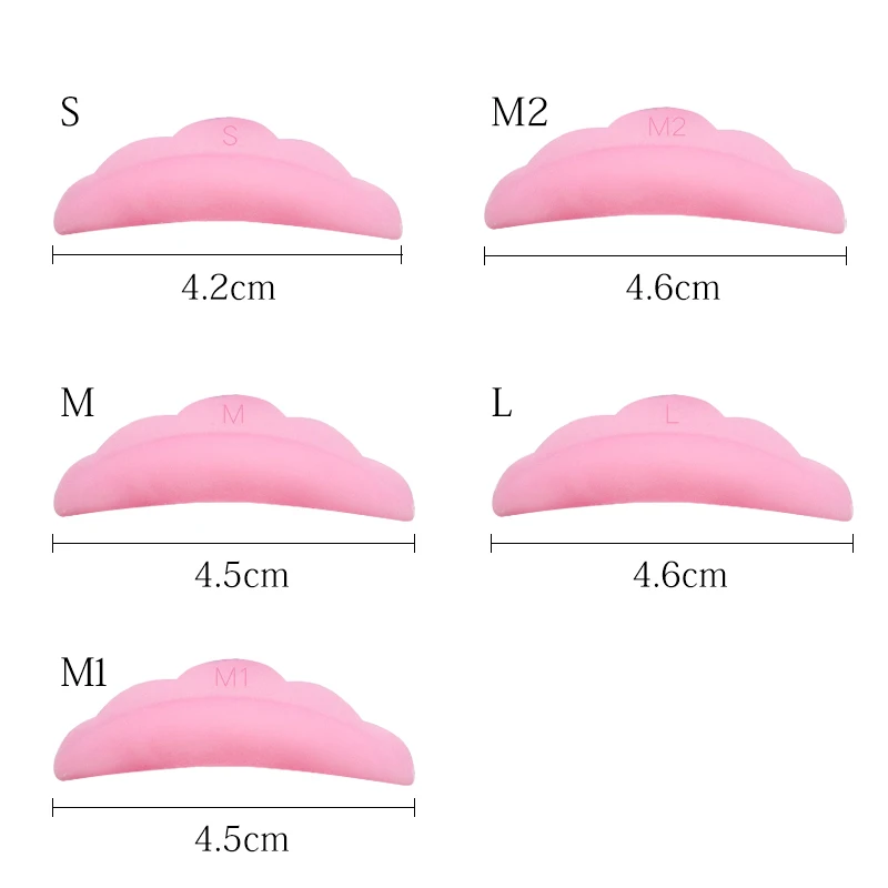 5 Pairs Perm eyelash pad Silicone reusable Eyelash Extension Lifting Curler Shield Patch protect pad for makeup tools