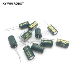 10 stücke aluminium-elektrolytkondensator 15 uf 400 v 10*17mm frekuensi tinggi Radial Elektrolytischen kapasitor