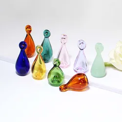 2pcs  Perfume vial pendant Aroma Vial Pendant Murano Glass Essential Oil Diffuser Bottle Pendant