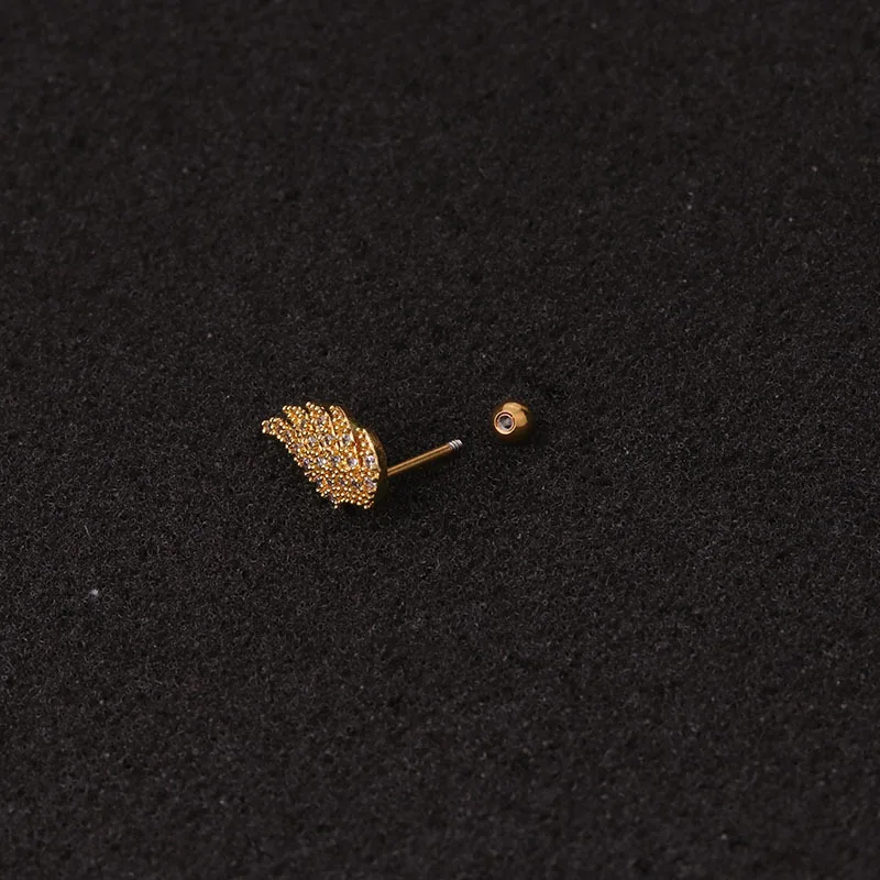 Fashion Hippocampus Cartilage Earring Stainless Steel Tiny Tragus Helix Rook Ear Piercing Jewelry