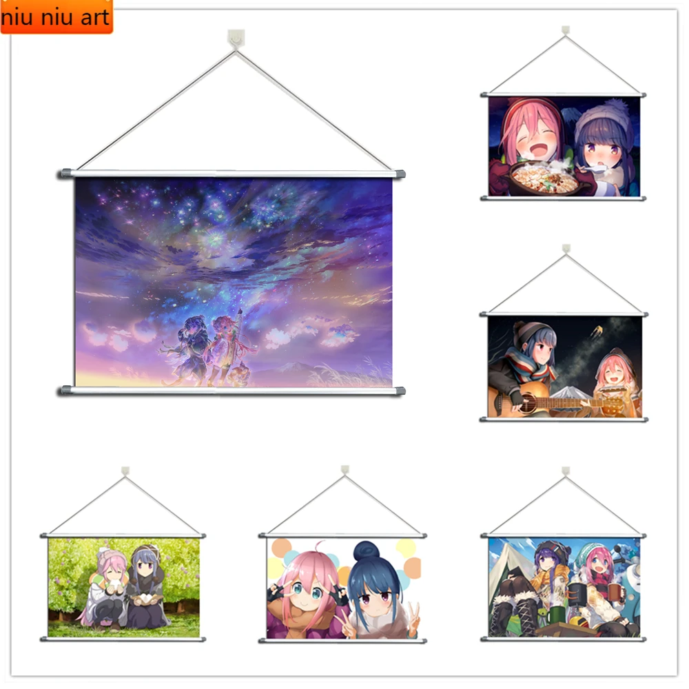 Full Diamond Embroidery Anime Laid-Back Yuru Camp 5D DIY Diamond Painting Diamond Mosaic Cross Stitch Kits Room Decoration