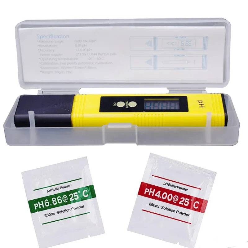 LCD Digital Test Pen PH Meter Tester Hydrokultur Aquarium Pool Wasser Qualität Neue