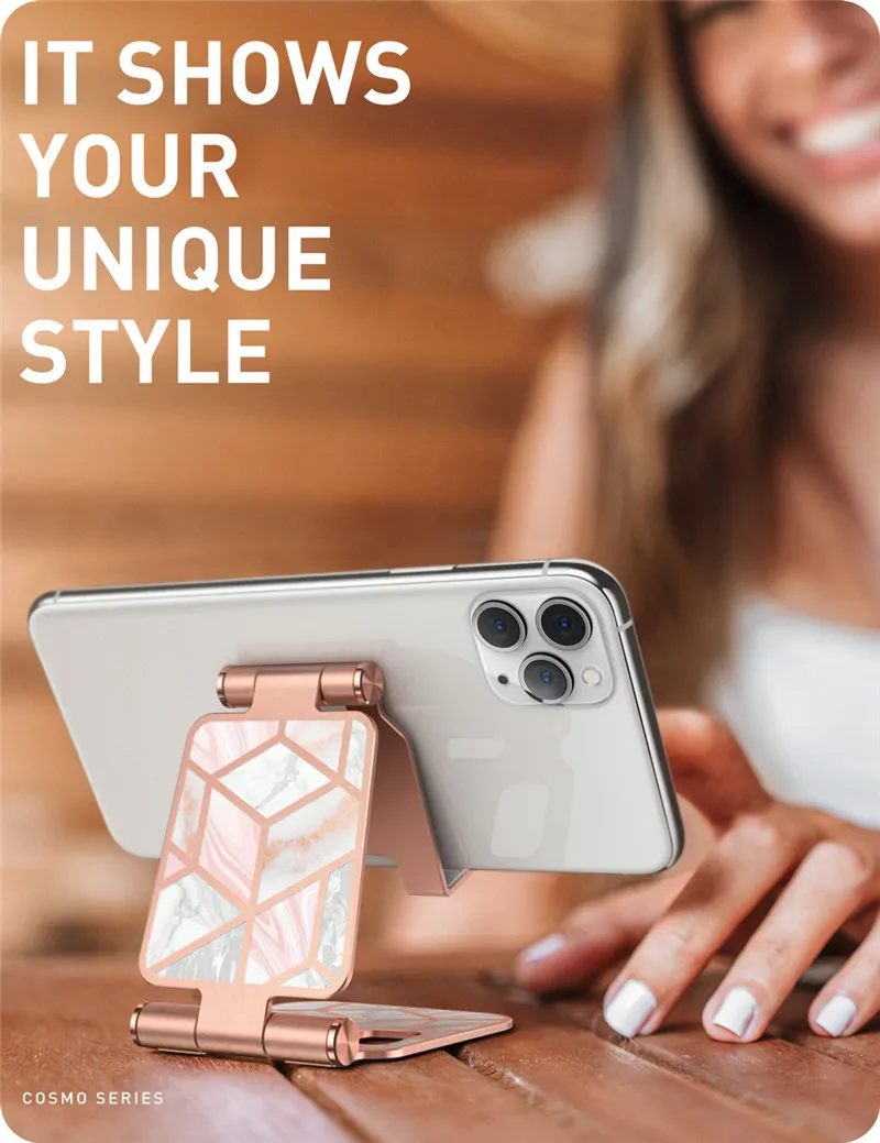 Adjustable Cell Phone Stand Holder I-Blason Phone Dock Multi Angle Compatible with Smart Phone For iPhone For Android Smartphone