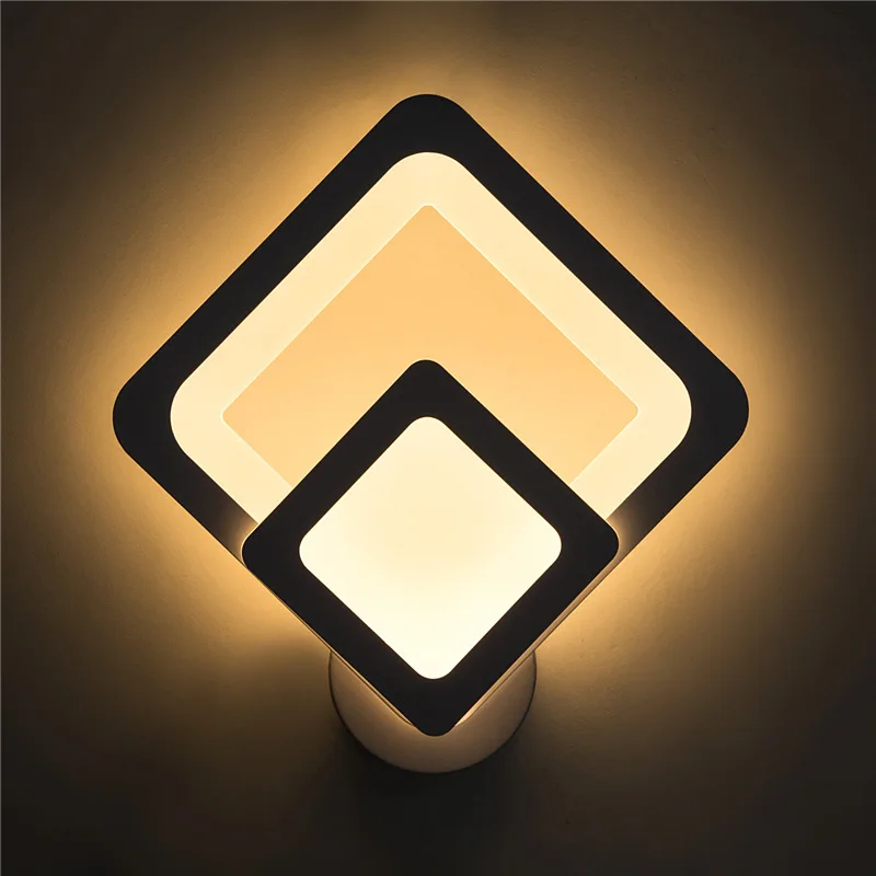 Indoor Home Decoration Acrylic LED Wall Light Simple Style Bedroom Living Room Staircase Corridor Bedside Wall Lamp AC85-265V view 5